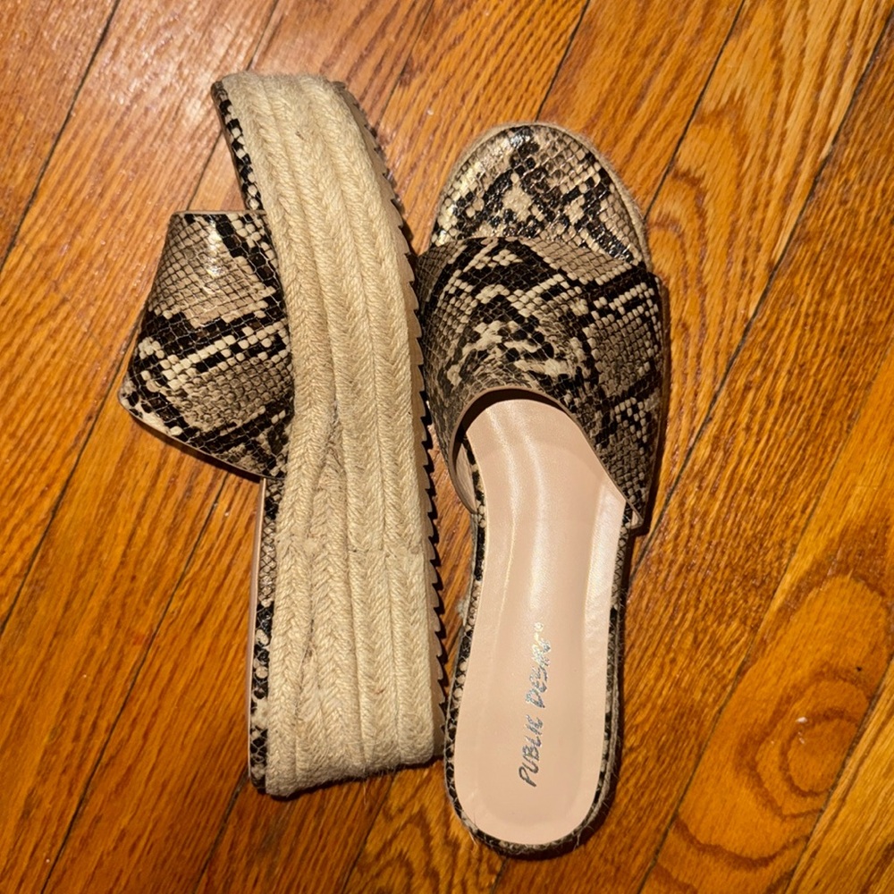 Platform wedge sandals